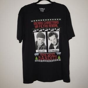 Black Graphic Tee - The Wet Bandits Design
